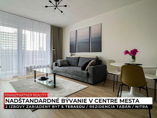 Prenájom - 2 izbový zariadený byt, Rezidencia Tabáň, Nitra