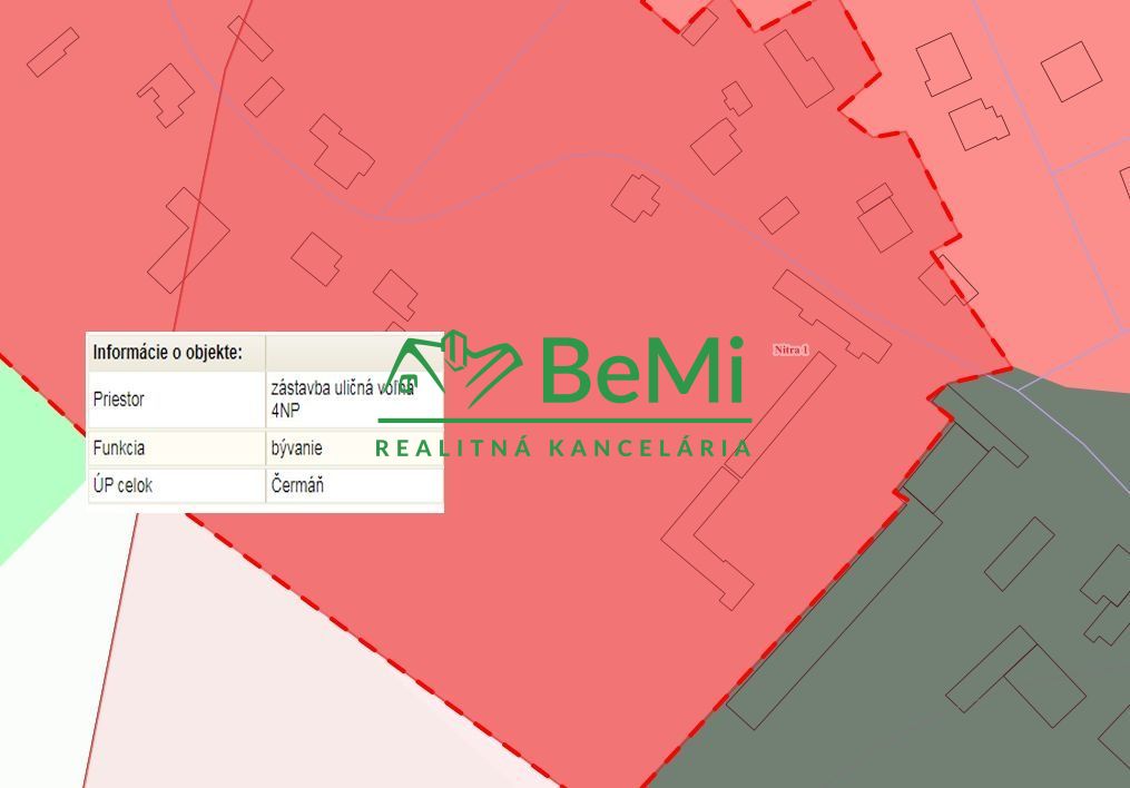 Pozemok Nitra - Čermáň 9 025 m2 intravilán bývanie ID 499-14-MIG