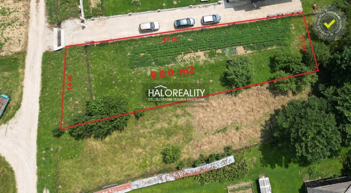 HALO reality - Predaj, pozemok pre rodinný dom   680 m2 Vojňany - EXKLUZÍVNE HALO REALITY