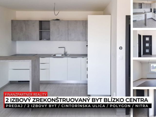 2 izbový zrekonštruovaný byt, Cintorínska, Polygon, Nitra