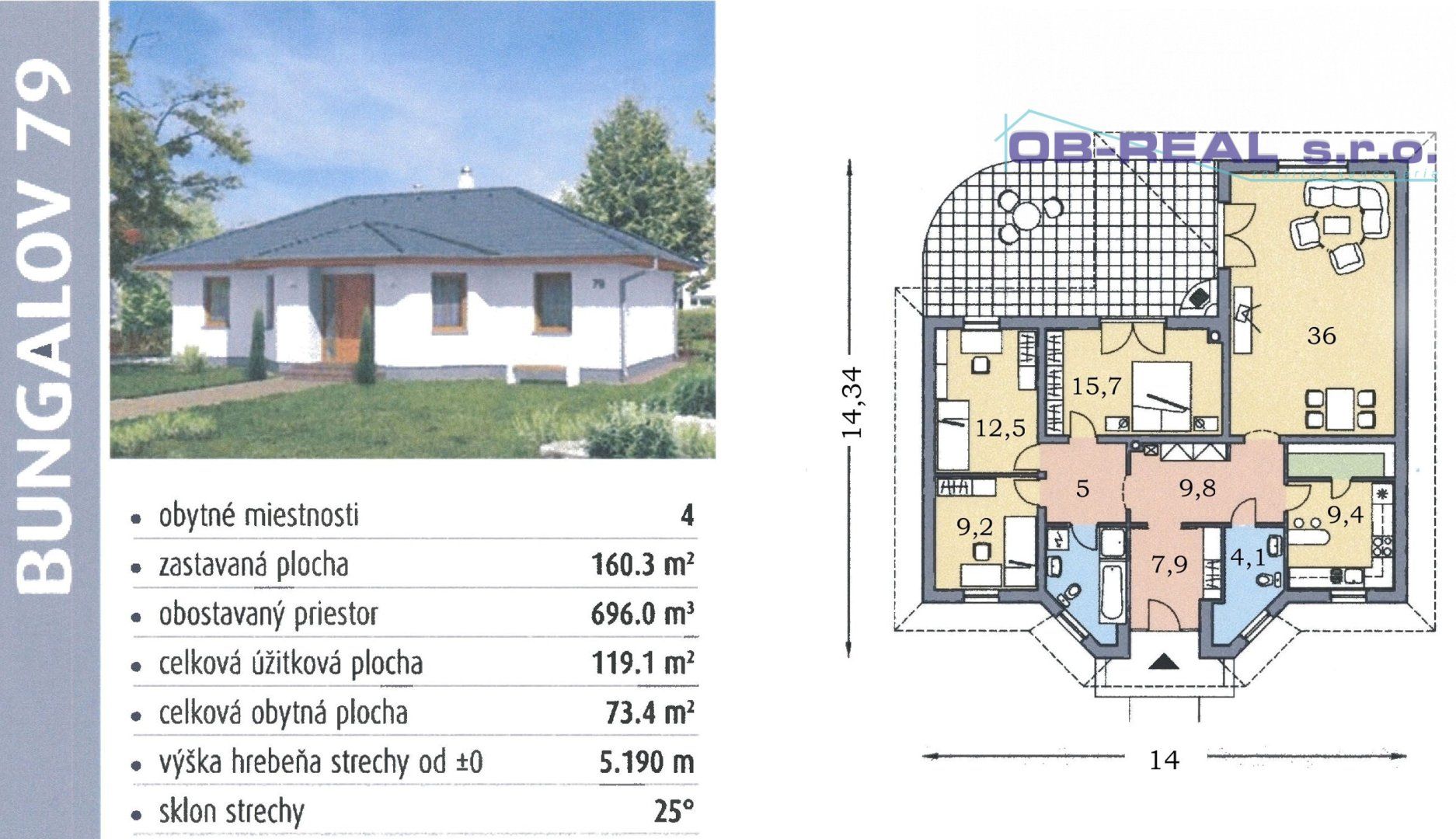 Predaj 4izb RD 175m2 pozemok 1194m2 Garáž 55m2 Sklady 102m2