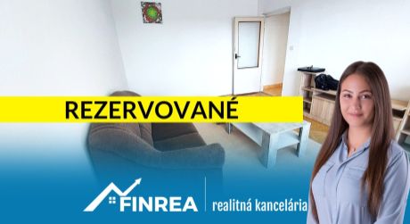 FINREA│REZERVOVANÉ - Útulný 1-izbový byt 36 m² s balkónom - Martin časť Sever