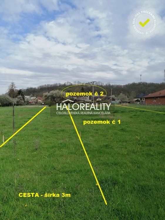 HALO reality - Predaj, pozemok pre rodinný dom   2697 m2 Kalinovo - ZNÍŽENÁ CENA