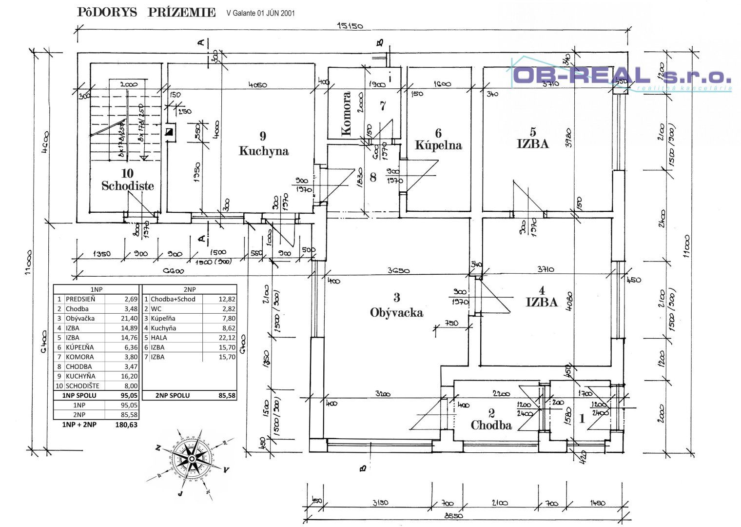 Predaj 6izb RD úžit. 180m2+78m2 Garáž, sklad, pozemok 953m2