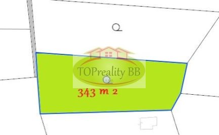 Záhrada o rozlohe 343 m2, Zvolen  25 km od Banskej Bystrice  – cena 17 000€