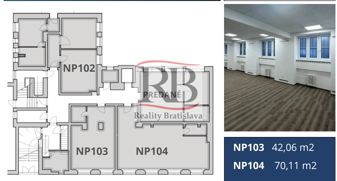 Novo-rekonštruované priestory na PALISADACH na PREDAJ, Bratislava-Staré Mesto