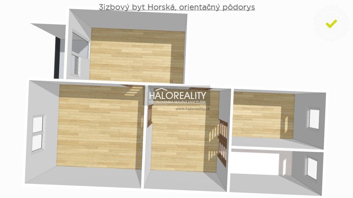 HALO reality - REZERVOVANÉ - Predaj, trojizbový byt Partizánske, Šípok - EXKLUZÍVNE HALO REALITY