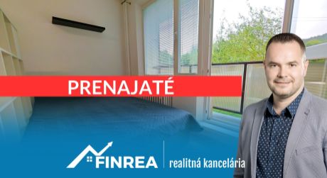 FINREA│PRENAJATÉ Zariadená garsónka s balkónom ihneď k dispozícií - Banisko