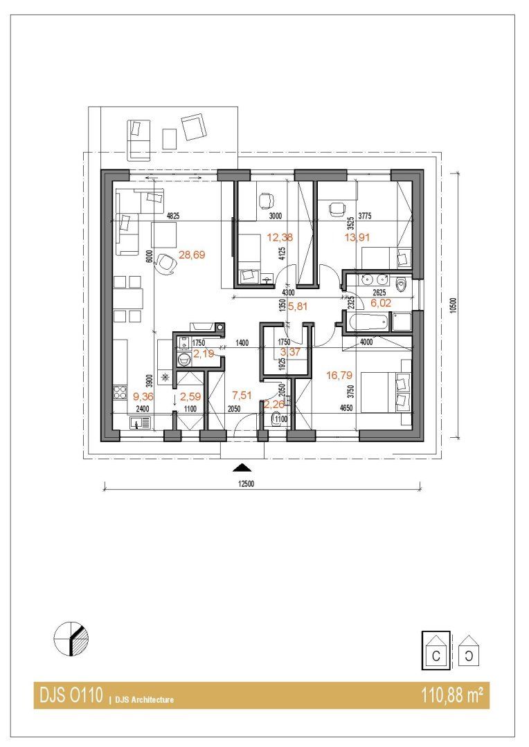 4 izb. RD Most pri Bratislave ÚP 110 m2, pozemok 601 m2