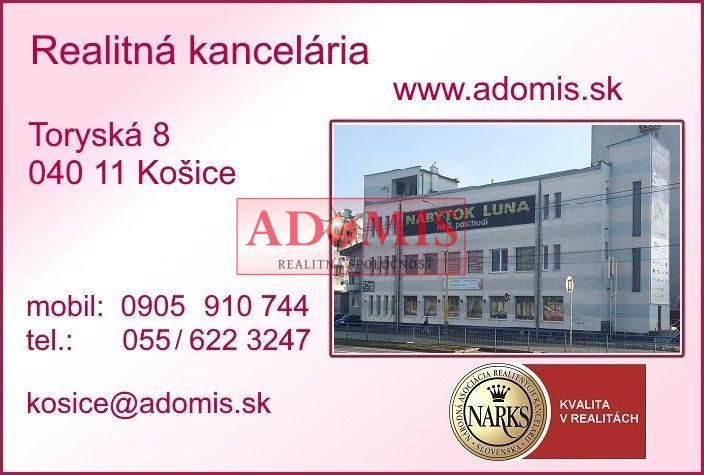 ADOMIS - predám 2-izb.byt, 71m2, 2x balkón, vhodný na bývanie, aj ako INVESTÍCIA, Ludmanská, Košice