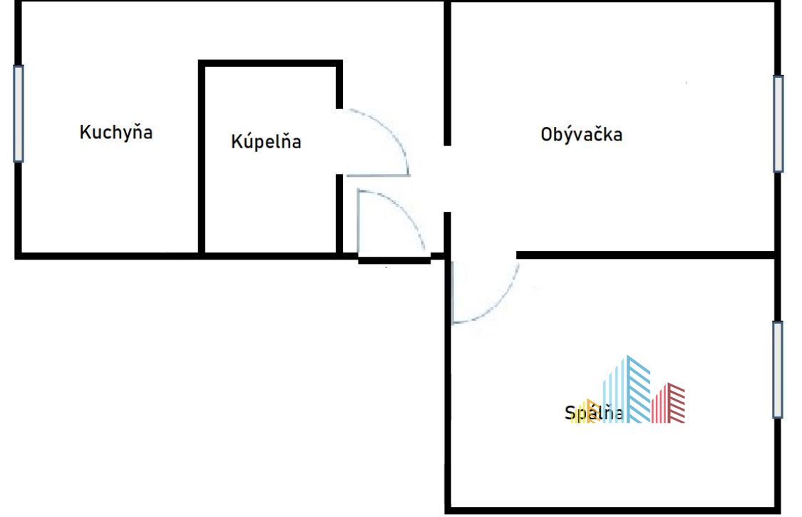 SPEKTRUM REALITY- Na Predaj komplet rekonštruovaný, 2 -izbový byt, 53 m2, Zvolen-Západ Tepličky