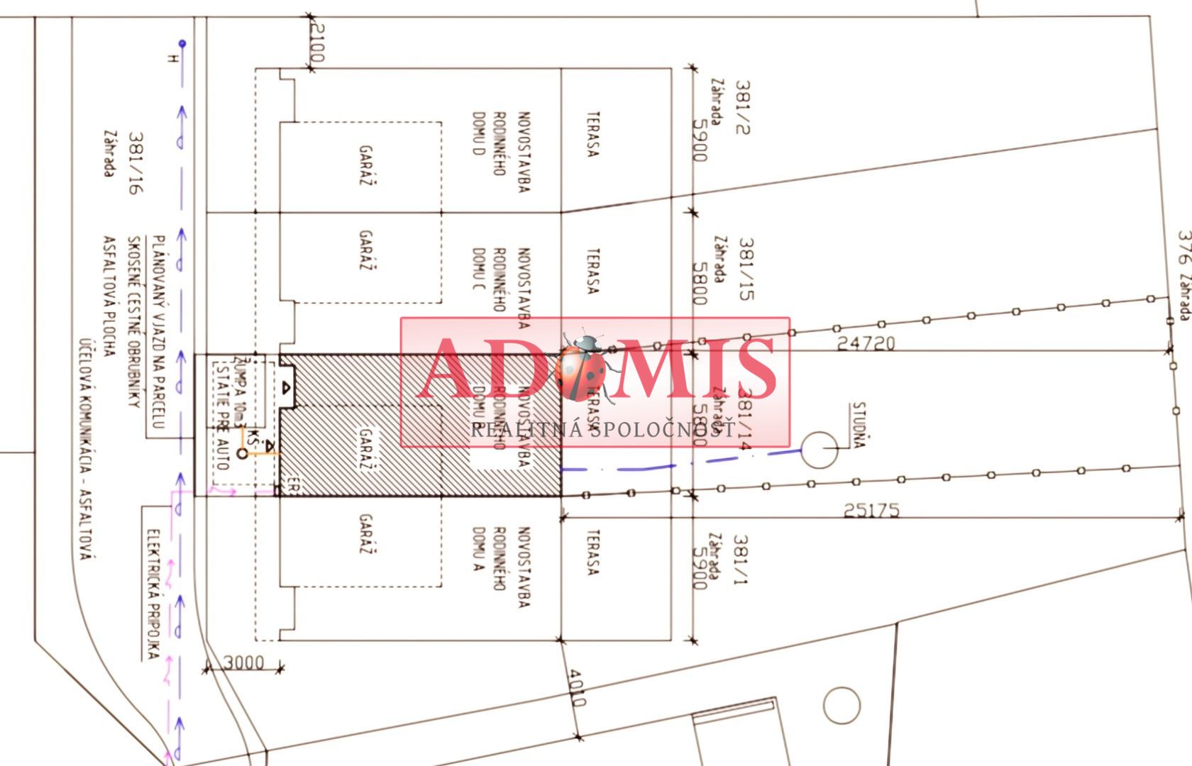 ADOMIS - predáme nadštandardné 4-izb. tehlové rodinné domy 192m2,garáž,3x kúpelňa,3x wc,balkón, terasa, záhrada, Nižná Hutka.