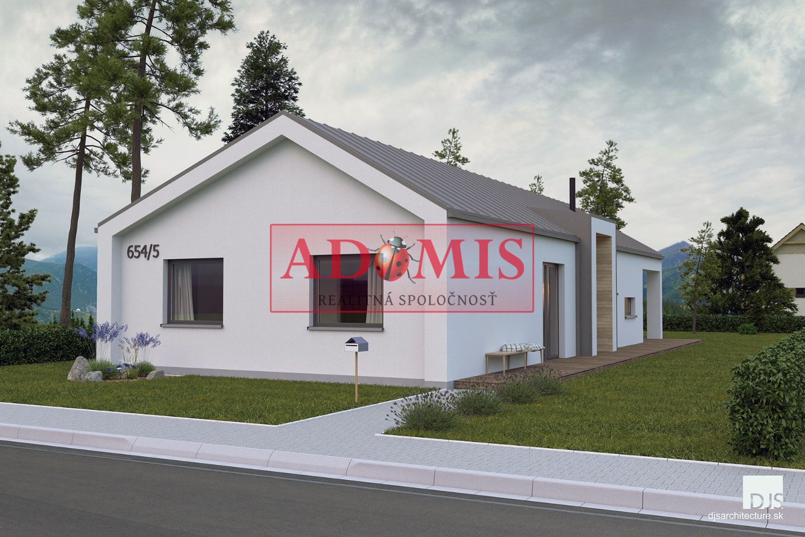 ADOMIS - predáme 4izbový bungalov - Novostavba 140m2 s priestrannou galériou,teraskou,obecná voda,ČOV,Cestice, len 15min z Košíc