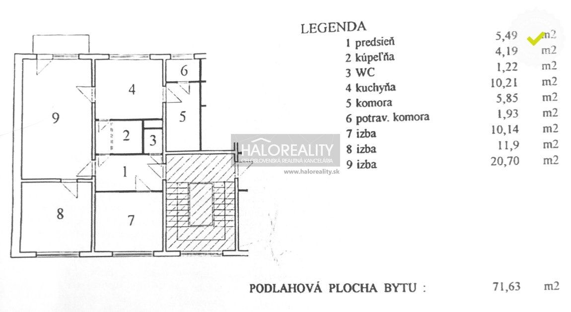 HALO reality - Predaj, trojizbový byt Nové Zámky, centrum mesta