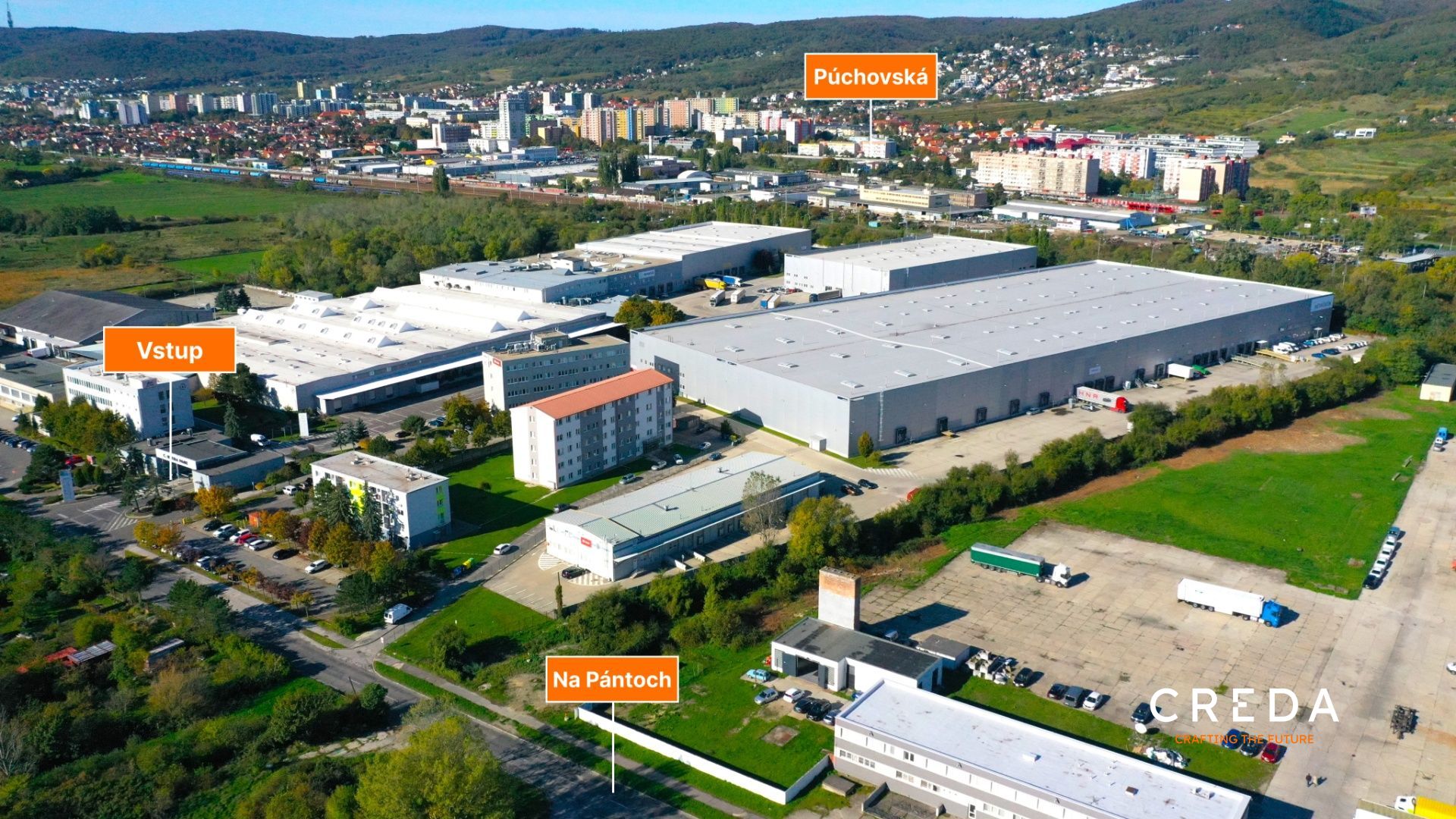 CREDA | prenájom 1038 m2 samostatná hala, Bratislava - Rača