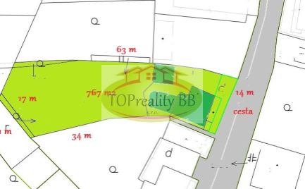 Rodinný dom s pozemkom  767 m2, 10 km od mesta B. Bystrica,  -  Cena 175 000€