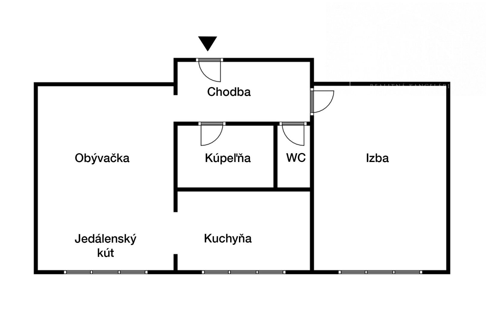 Zrekonštruovaný 2-izbový byt, Trieda SNP, Banská Bystrica