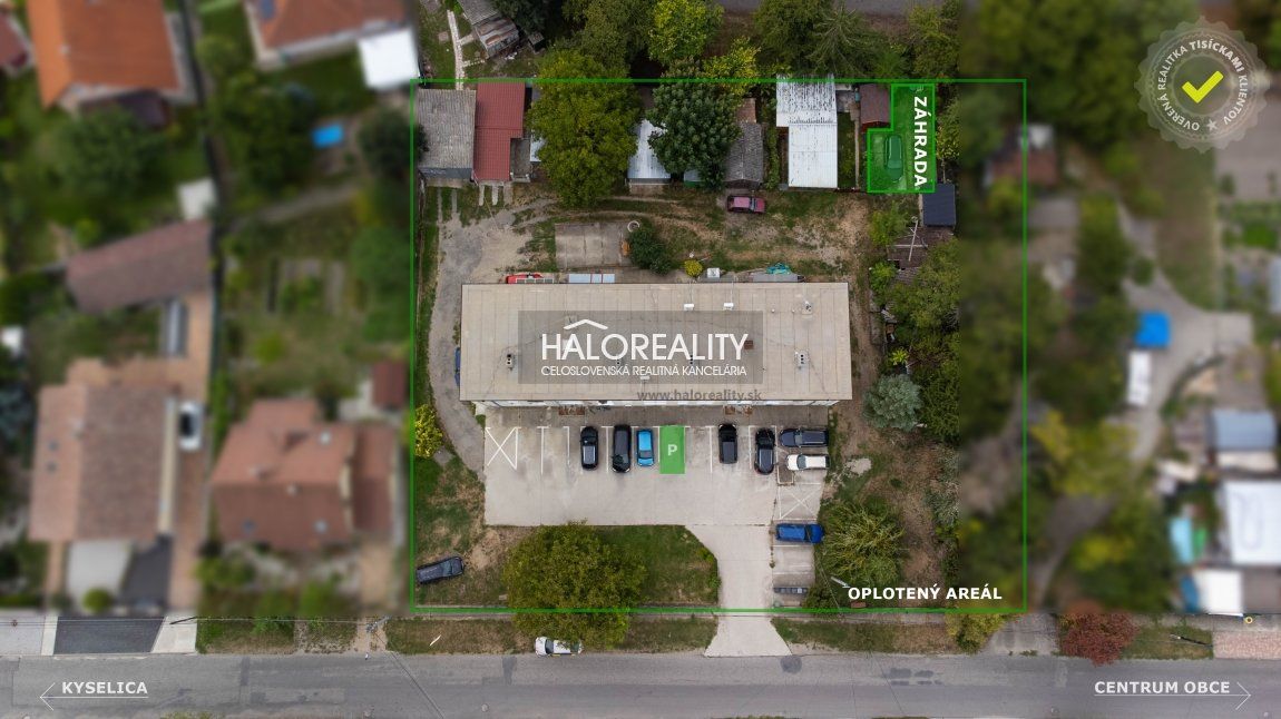 HALO reality - Predaj, trojizbový byt Rohovce, vlastná záhrada aj parkovanie - EXKLUZÍVNE HALO REALITY