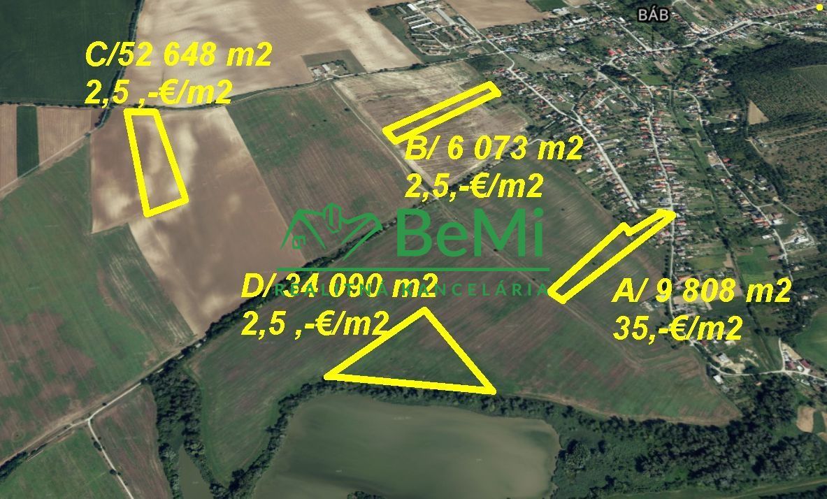 Ostatné plochy-Predaj-Báb-2.50 €