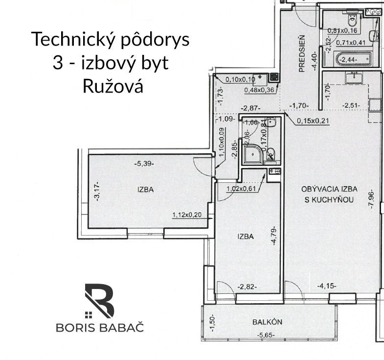 3 - izbový byt v projekte Senec Gardens