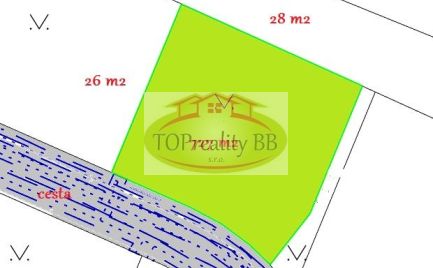 Stavebný pozemok so sieťami o rozlohe  727  m2,  B. Bystrica –  možnosť výstavby RD –   cena 233 000€