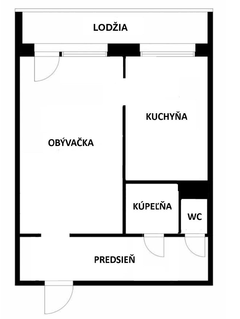 Na predaj 1 izbový byt - Buzulucká ulica, Košice - Dargovských hrdinov