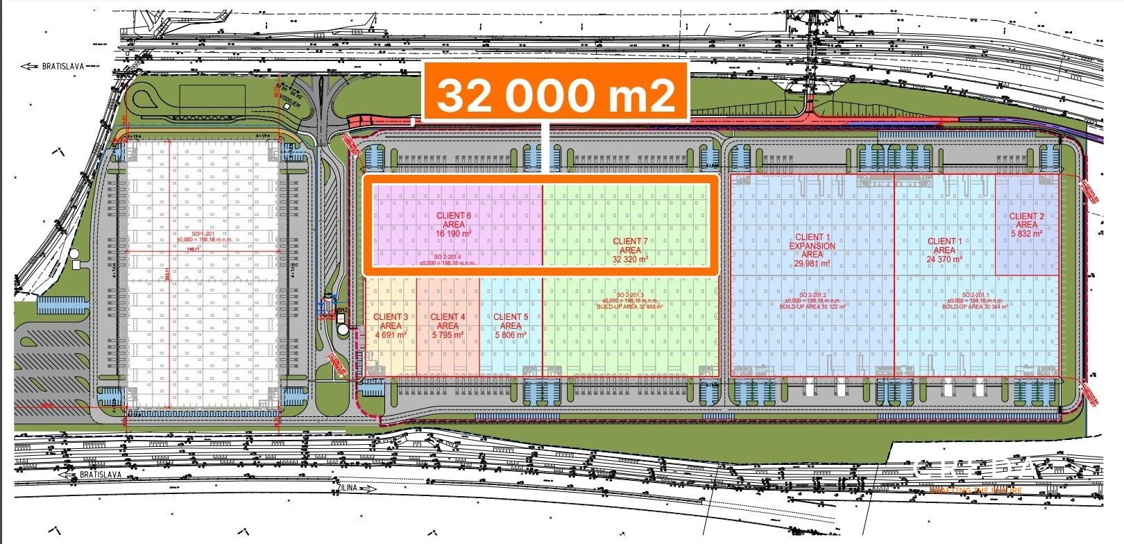 CREDA | prenájom 32 000 m2 skladové priestory, Trenčín - SIHOTPARK