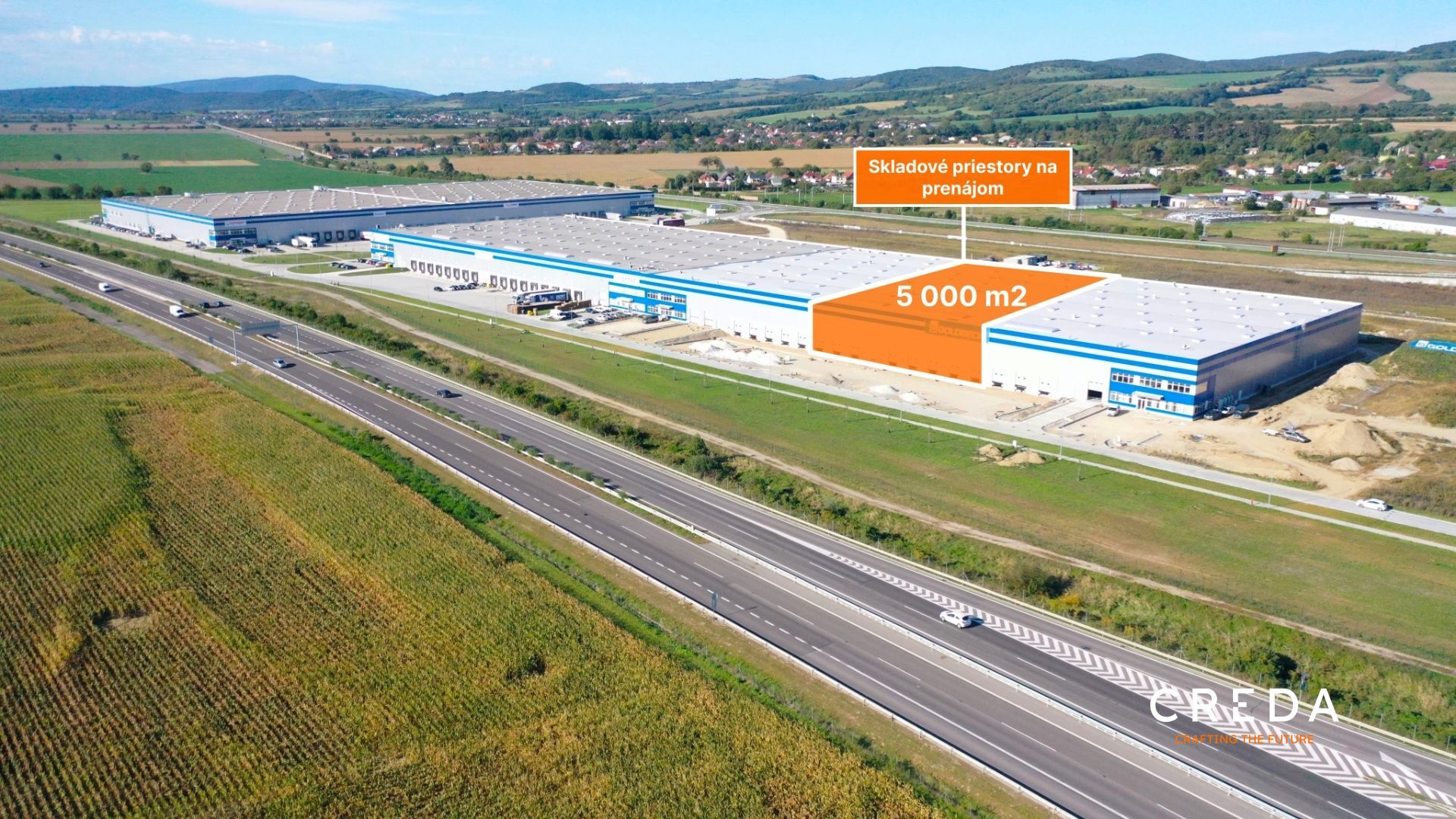 CREDA | prenájom 5 000 m2 skladové priestory, Trenčín - SIHOTPARK