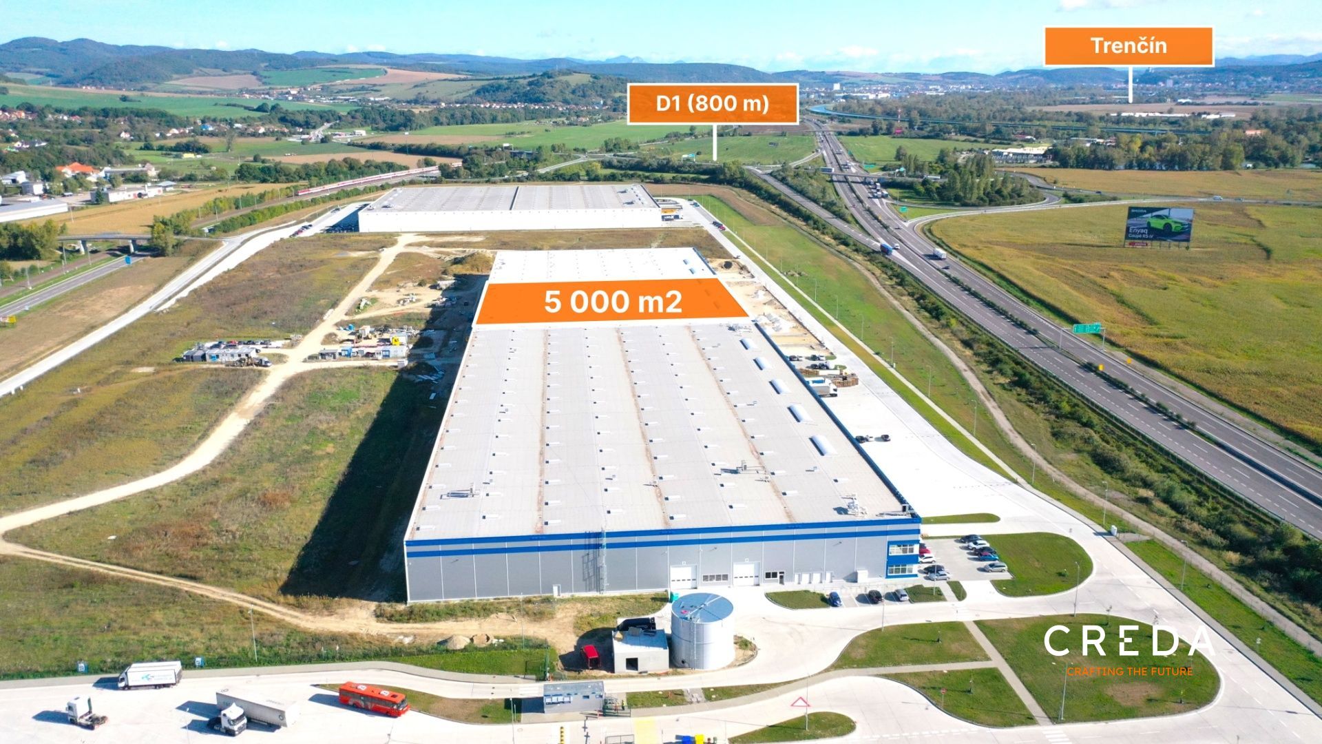 CREDA | prenájom 5 000 m2 skladové priestory, Trenčín - SIHOTPARK