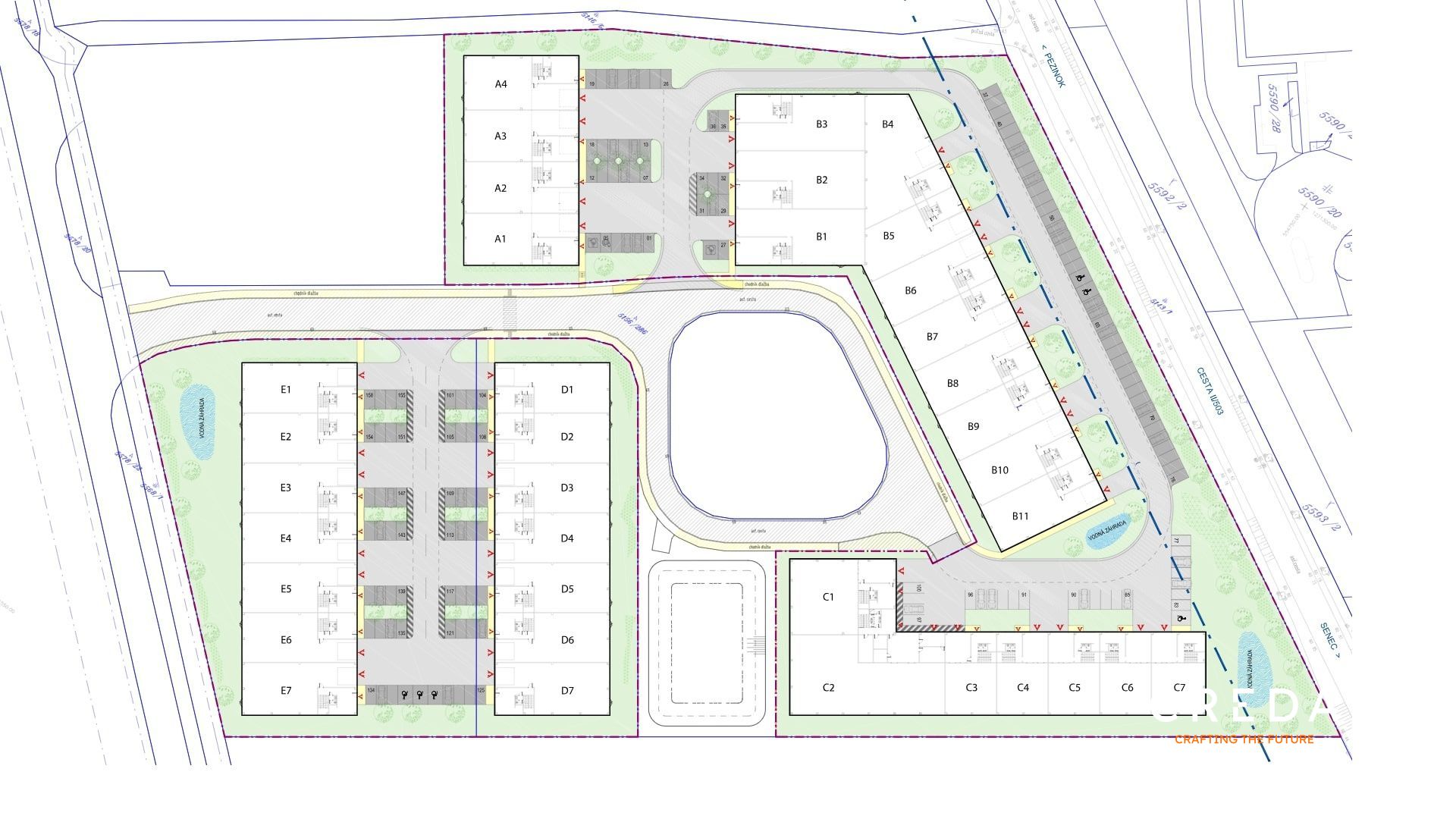 CREDA | predaj posledné pozemky so stavebným povolením, Senec - priemyselný park