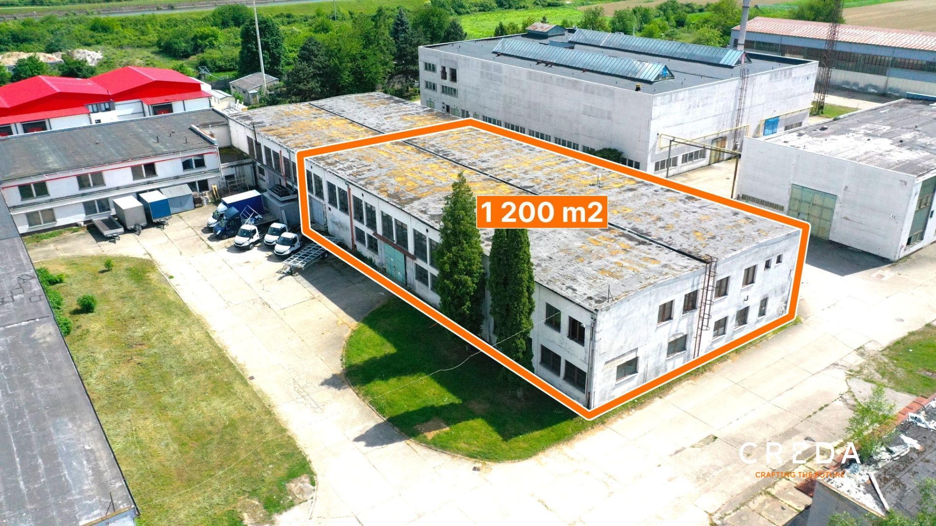 CREDA | prenájom 1200 m2 výrobné/skladové priestory, Trenčianske Bohuslavice