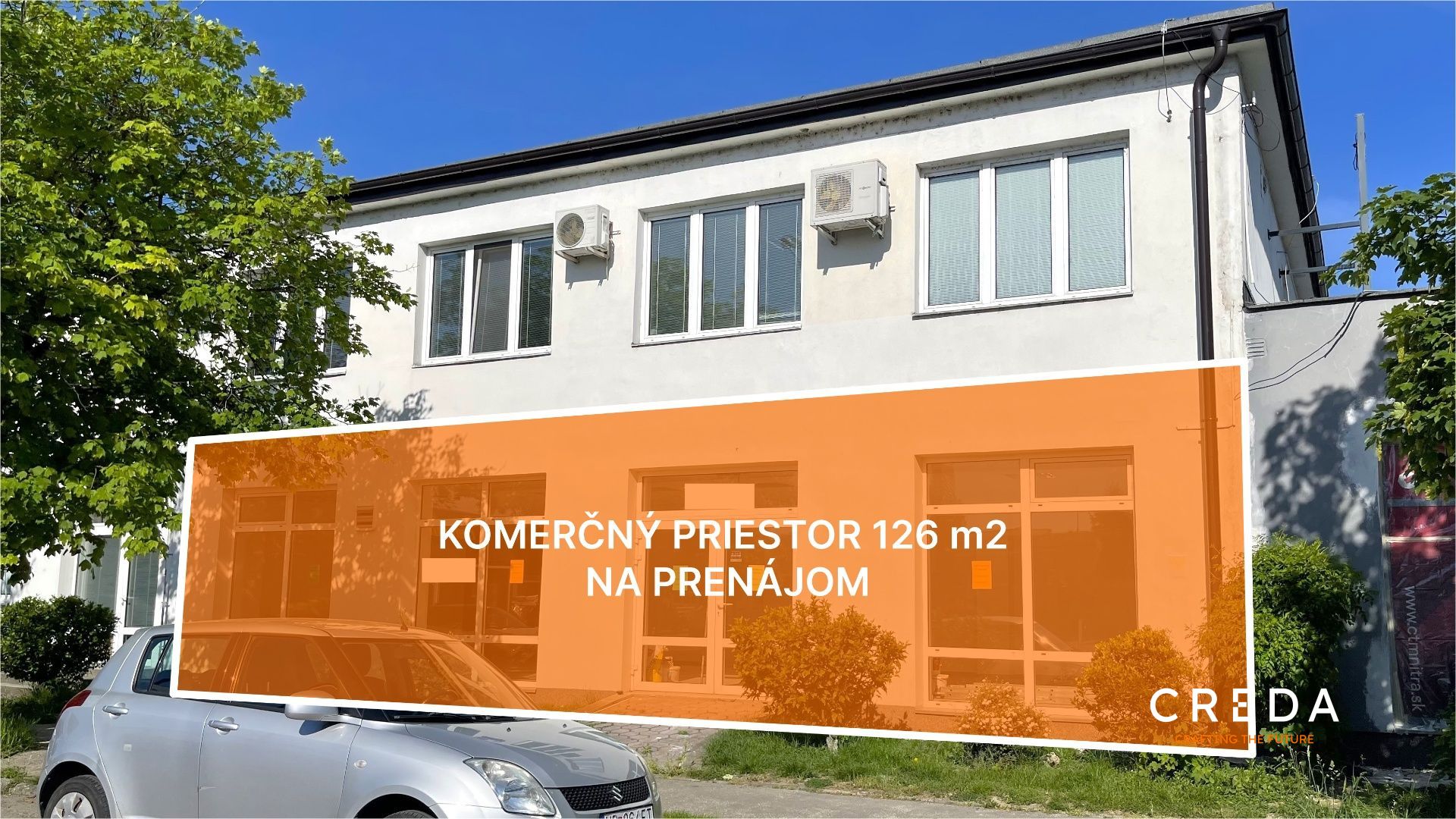 CREDA | prenájom komerčného priestoru 126 m2, Nitra