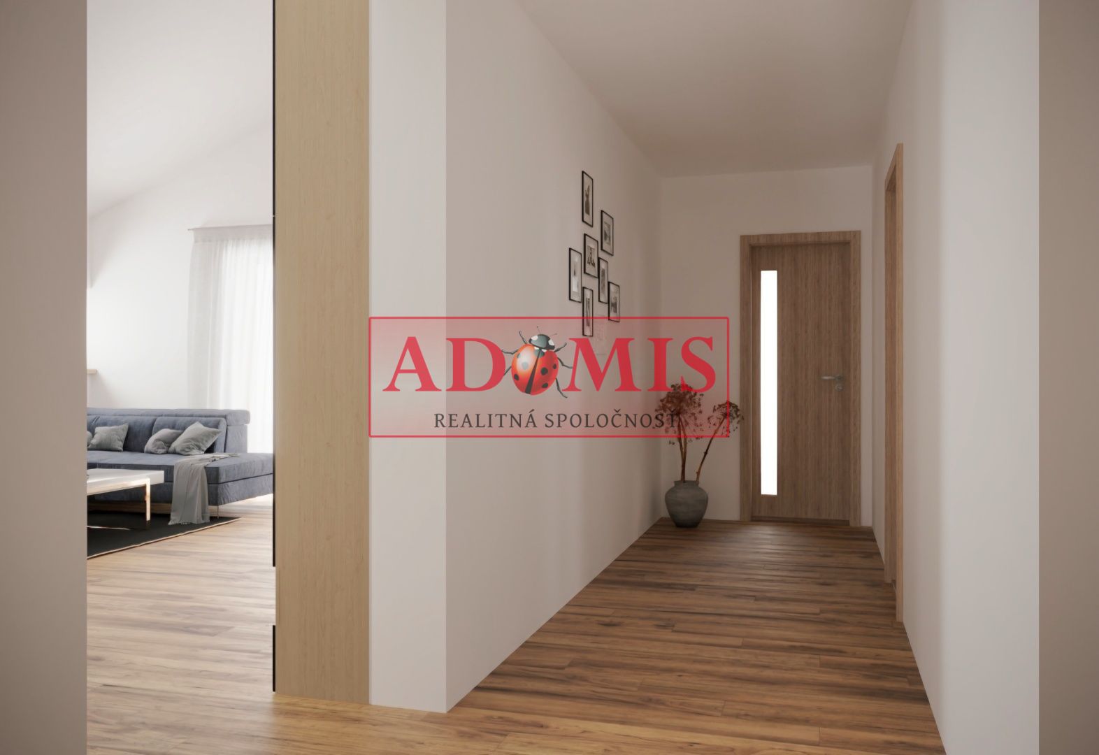 ADOMIS - predáme 4izb.bungalov č.5, 512m2 Chrastné, vodovod, asfalt, len 11km z Košíc