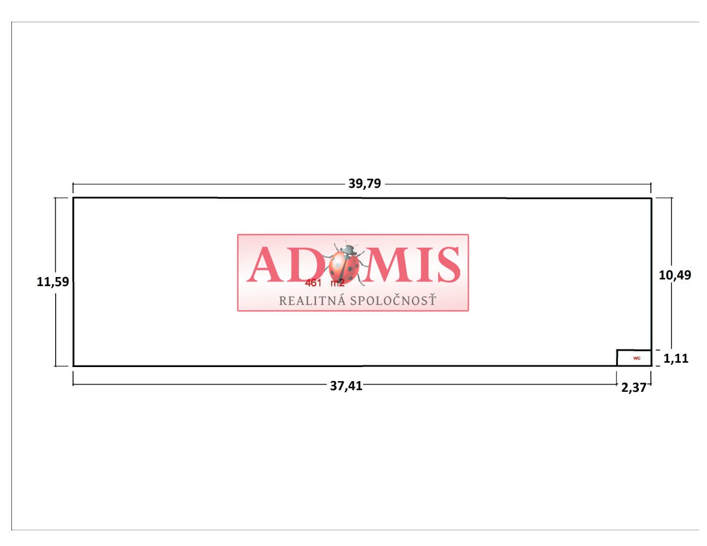 ADOMIS - prenájom administratívna budova 2podlažná - 237m2, parkovanie vo dvore, uzavretý strážený areál,Čaňa, iba 12km z Košíc