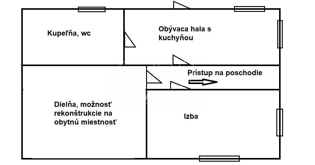 RD / PRIEVIDZA - Necpaly / DOBRÁ POLOHA / Dom 5+1, / poz. 400 m2, BÝVANIE - PODNIKANIE !