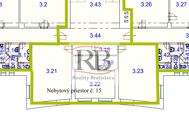 Administratívny celok kancelárií 96,8m2 na PREDAJ, Záhradnícka –RUŽINOV, BA2