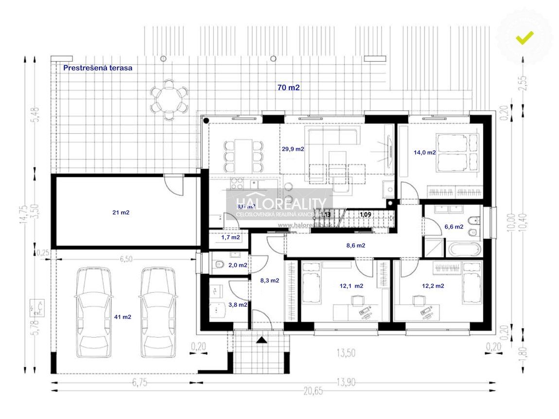 HALO reality - Predaj, rodinný dom Slaská - NOVOSTAVBA - EXKLUZÍVNE HALO REALITY