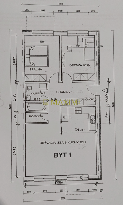 V novostavbe 3 izbový byt s terasou, záhradou 82 m2 a parkovacím státím na Dunajskej ul. v Bernolákove