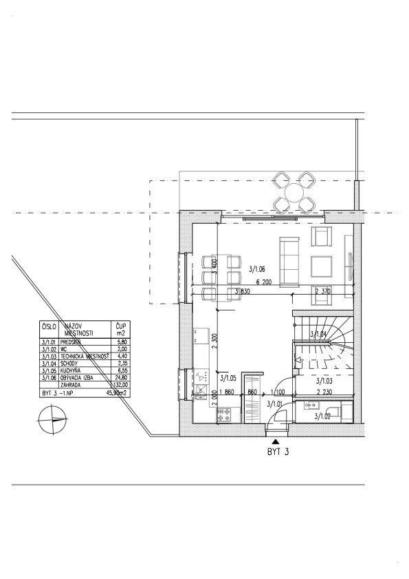 SKOLAUDOVANÉ - 3 izbový byt s terasou a záhradou pri Lesoparku - NOVOSTAVBA