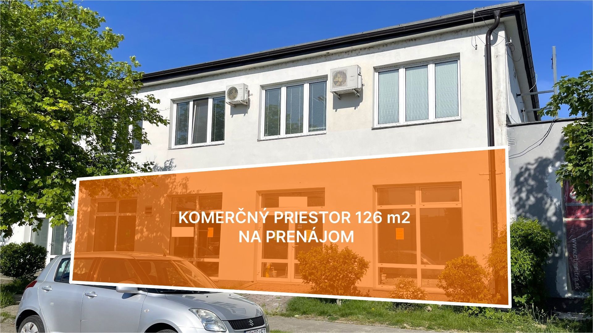 CREDA | prenájom komerčného priestoru 126 m2, Nitra