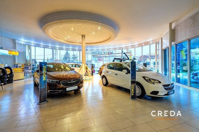 CREDA | predaj showroom so servisom, Topoľčany, Tovarníky