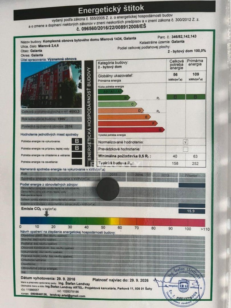 Veľkorisý 3 izbový byt,66 m2, Galanta