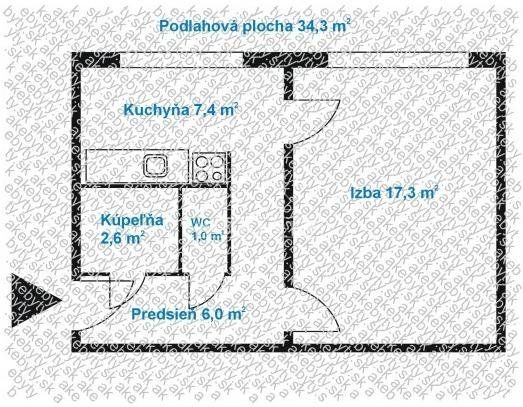 Predaj príjemného 1-izbového bytu v časti Bratislava-Podunajské Biskupice 34m2