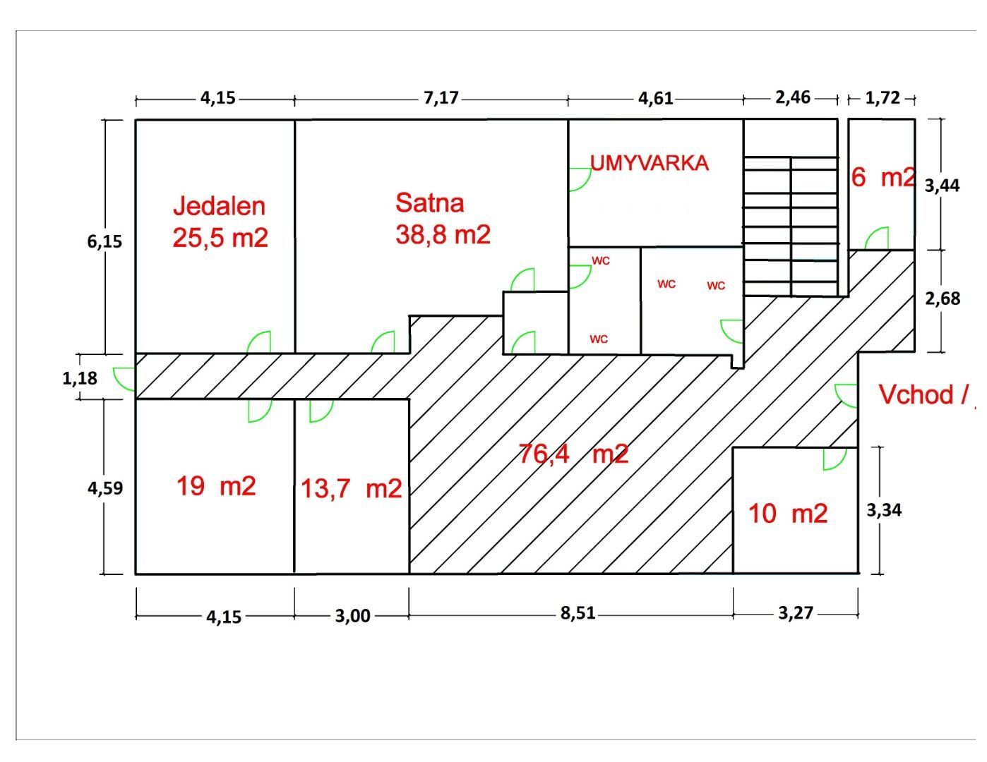 ADOMIS - prenájom hala - výrobná 285m2 s vlastným vykurovaním, 2x vjazd, parkovanie vo dvore, uzavretý strážený areál, Čaňa, iba 12km z Košíc