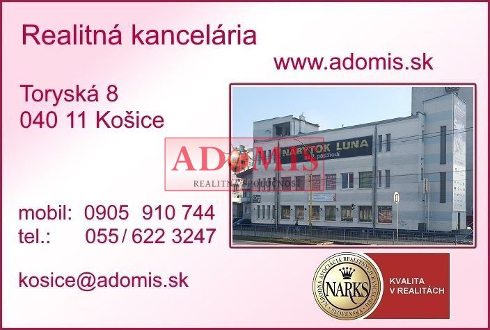 ADOMIS - Prenájom flexibilných kancelárskych priestorov v polifunkčnom komplexe CASSOVAR, Košice