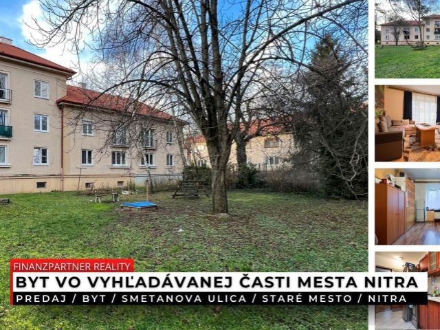 3 izbový byt, Smetanova, Staré mesto, Nitra