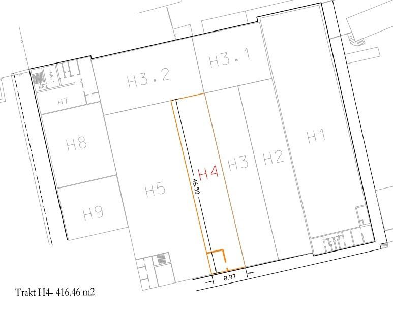 ADOMIS - Prenájom skladových priestorov, 829m2 /413m2+413m2/, Košice