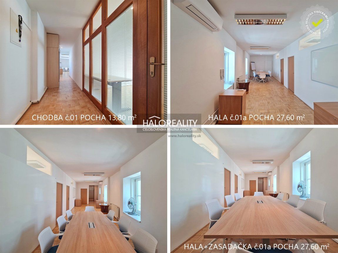 HALO reality - Prenájom, kancelársky priestor Bratislava Staré Mesto, plocha 117,50 m2