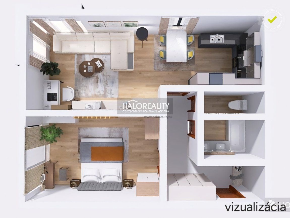 HALO reality - Predaj, dvojizbový byt Bratislava Podunajské Biskupice, +parkovacie miesto, Perličková - NOVOSTAVBA - EXKLUZÍVNE HALO REALITY