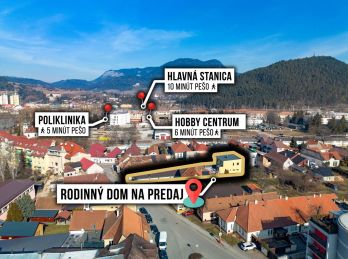☑️NOVÁ CENA, Rodinný DOM po rekonštrukcii 2025, CENTRUM mesta, pozemok 542 m2, J.Jančeka, Ružomberok